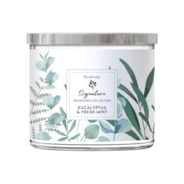 Eucalyptus & Fresh Mint Wax Tumbler Candle Jar by Woodbridge 410g